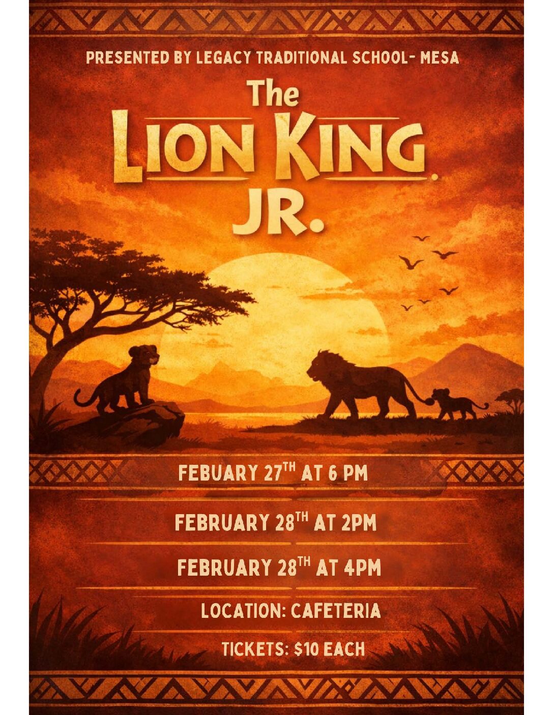 Lion King Jr. Tickets