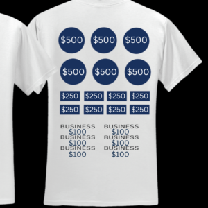 Field Trip & Spirit Day T-Shirt Sponsorship Ad Space